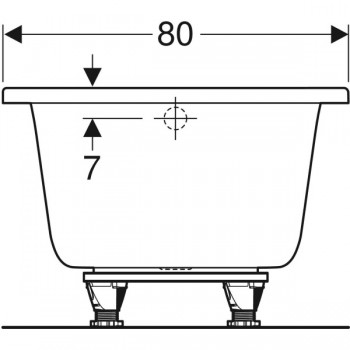 Geberit Selnova 554.386.01.1 Ванна прямоугольная (180х80 см.)