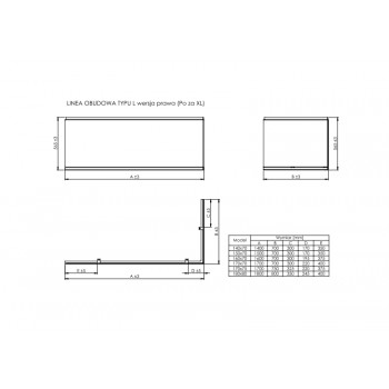 Roca Linea A25T016000 Панель для ванны 170 см.