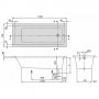 Villeroy & Boch Targa Plus uBA171NES2V-01 Ванна прямокутна 170х75 см.