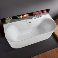 Ванна акриловая Villeroy&Boch Loop&Friends Oval, пристенная, 180х80, White Alpin (UBA180LOF9CS00V-01)