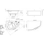 Панель до ванни права Ravak Asymmetric Ii CZ93100000 170 R