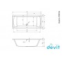 Ванна Devit 19090126 GRAPHICS 190х90