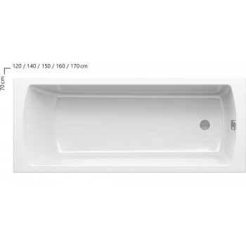 Ванна прямокутна Ravak CC41000000 Classic Ii 160х70