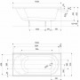 Ванна Kolo OPAL PLUS XWP135000N (150х70 см.)