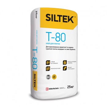 Клей для плитки Siltek T-80 (25 кг)