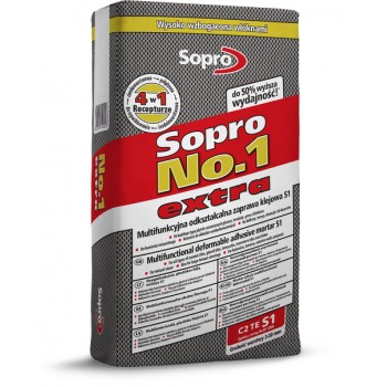 Клей для плитки Sopro №1 400 extra (22,5 кг)