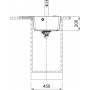 Кухонна мийка FRANKE CENTRO CNG 611-62 TL сірий камінь, крило ліворуч (114.0630.453) 620х500 мм.