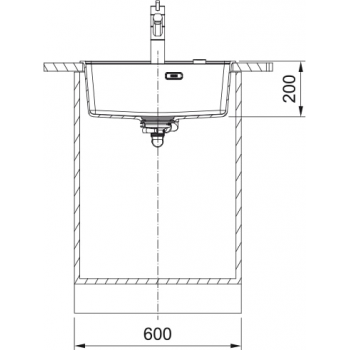 Кухонная мойка FRANKE MARIS MRG 610-52 TL белая, врезной монтаж (114.0668.820) 560х510 мм.