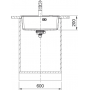 Кухонная мойка FRANKE MARIS MRG 610-52 TL белая, врезной монтаж (114.0668.820) 560х510 мм.