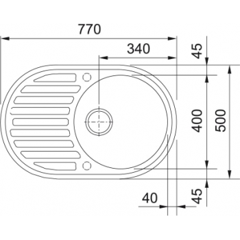 Кухонна мийка FRANKE RONDA ROG 611, оборотна, бежева (114.0254.780) 770х500 мм.