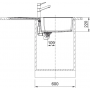 Кухонная мойка FRANKE URBAN UBG 611-100 XL оборотная, белая (114.0701.794) 1000x500 мм.