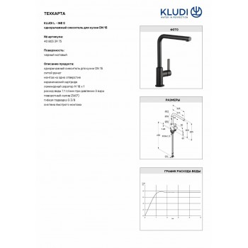 Змішувач для кухні Kludi L-Ine S 408033975