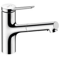 Змішувач для кухні Hansgrohe Zesis M33 150 2jet з витяжним зливом sBox Lite, Chrome (74803000)