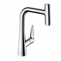 Смеситель для кухни Hansgrohe Talis Select M51 220 1Jet с вытяжным изливом, хром (72822000)
