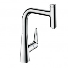 Змішувач для кухні Hansgrohe Talis Select M51 220 1Jet з витяжним виливом, хром (72822000)