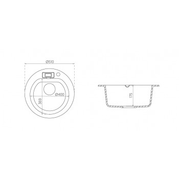 Кухонна мийка Axis Malibu 10 11A.MU010.900.00/1.102.210.50