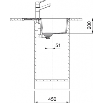 Кухонна мийка FRANKE SIRIUS 2 S2D 611-62 оборотна, сіра (143.0627.383) 620х500 мм.