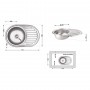 Кухонная мойка Lidz 7750 8 мм Micro Decor (LIDZ7750MDEC)