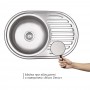 Кухонная мойка Lidz 7750 8 мм Micro Decor (LIDZ7750MDEC)
