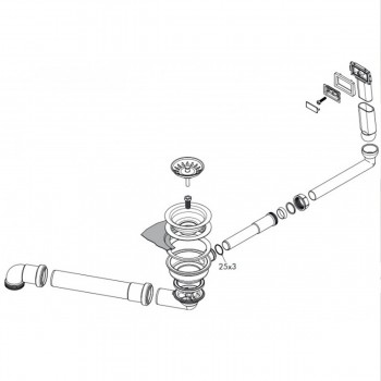 Сифон для мойки Hansgrohe 43921800