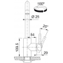 Змішувач для кухні FRANKE KUBUS, нерж.сталь (115.0529.202)