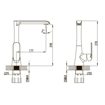 Devit Iven 43108141W Змішувач для кухні