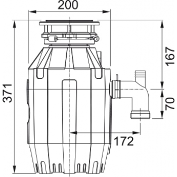 Измельчитель пищевых отходов FRANKE TURBO ELITE TE-75 (134.0535.241)