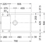 Кухонна мийка FRANKE MARIS MRG 611-78 XL оборотна, біла (114.0374.951) 780х500 мм.