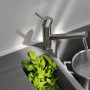 Смеситель для кухни FRANKE ORBIT Pull Out с выдвижным изливом, нерж. сталь (115.0569.461)