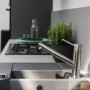 Смеситель для кухни FRANKE ORBIT Pull Out с выдвижным изливом, нерж. сталь (115.0569.461)