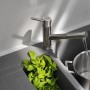 Смеситель для кухни FRANKE ORBIT Pull Out с выдвижным изливом, нерж. сталь (115.0569.461)