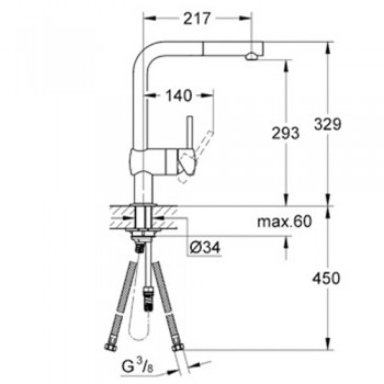 Змішувач для кухні Grohe Minta 32168000