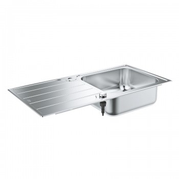 Кухонна мийка Grohe K500 Sink 60 100/50 1.0 rev, врізна, 1 чаша, нержавіюча сталь матова (31563SD1)