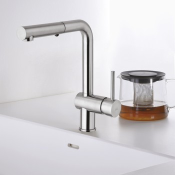 Змішувач для мийки Paffoni Light, чорний матовий (LIG285NO-MET)