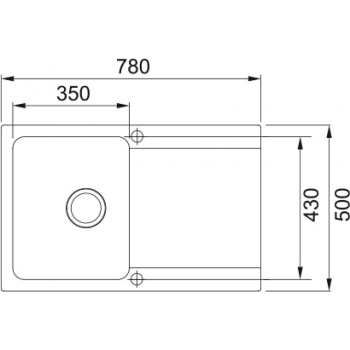 Кухонна мийка FRANKE ORION OID 611-78, оборотна, бежева (143.0671.749) 780х500 мм.