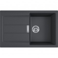 Кухонна мийка FRANKE SIRIUS 2 S2D 611-78 оборотна, чорна (143.0621.190) 780х500 мм.