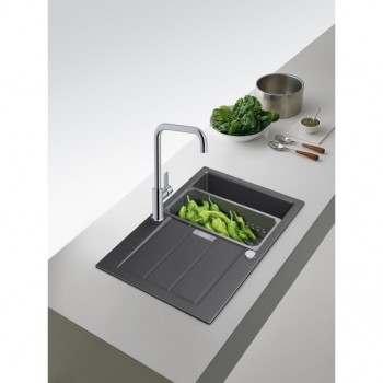 Кухонная мойка FRANKE SIRIUS 2 S2D 611-78 оборотная, черная (143.0621.190) 780х500 мм.