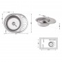 Кухонна мийка Lidz 5745 6 мм Micro Decor (LIDZ5745MDEC06)