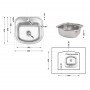 Кухонна мийка Lidz 4749 8 мм Micro Decor (LIDZ4749MICDEC)