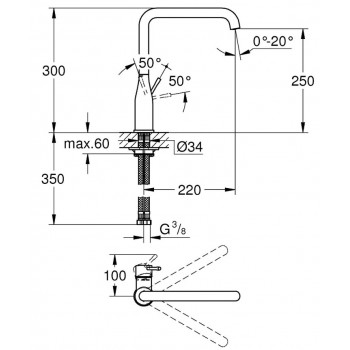 Смеситель для кухни Grohe Essence 30269000