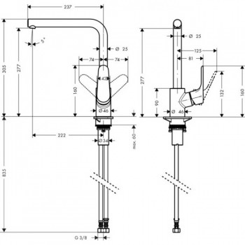 Смеситель для кухни Hansgrohe Focus 31817000