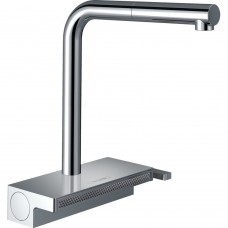 Кухонний змішувач Hansgrohe Aguno Select 250 2jet з витяжним виливом Sbox, хром (73830000)