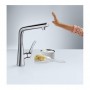 Змішувач для кухні Hansgrohe Metris Select 320 1jet, хром (14883000)