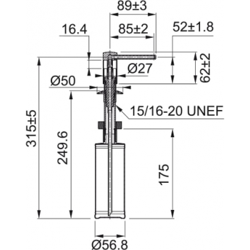 Дозатор моющих средств FRANKE COMFORT хром, 350 мл (119.0584.065)