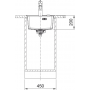 Кухонна мийка FRANKE MARIS MRG 610-37 TL чорна матова, врізний монтаж (114.0668.864) 410х510 мм.