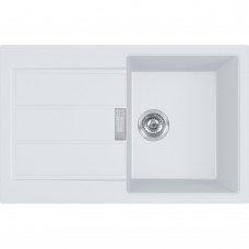 Кухонна мийка FRANKE SIRIUS 2 S2D 611-78 оборотна, біла (143.0621.332) 780х500 мм.