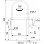 Смеситель для кухни FRANKE PESCARA XL Semi-Pro, нерж. сталь (115.0472.959)