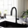 Змішувач для кухні Hansgrohe Aqittura M91 FilterSystem 210 1jet pull-out Sbox, Matt Black (76826670)
