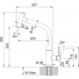 Смеситель для кухни FRANKE ICON с выдвижным изливом и душем, хром (115.0625.188)