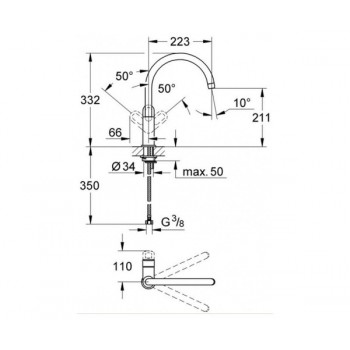 Смеситель для кухни Grohe Bauloop 31368000